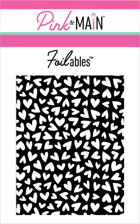 Pink & Main - Foilables - Reverse Heart of Hearts