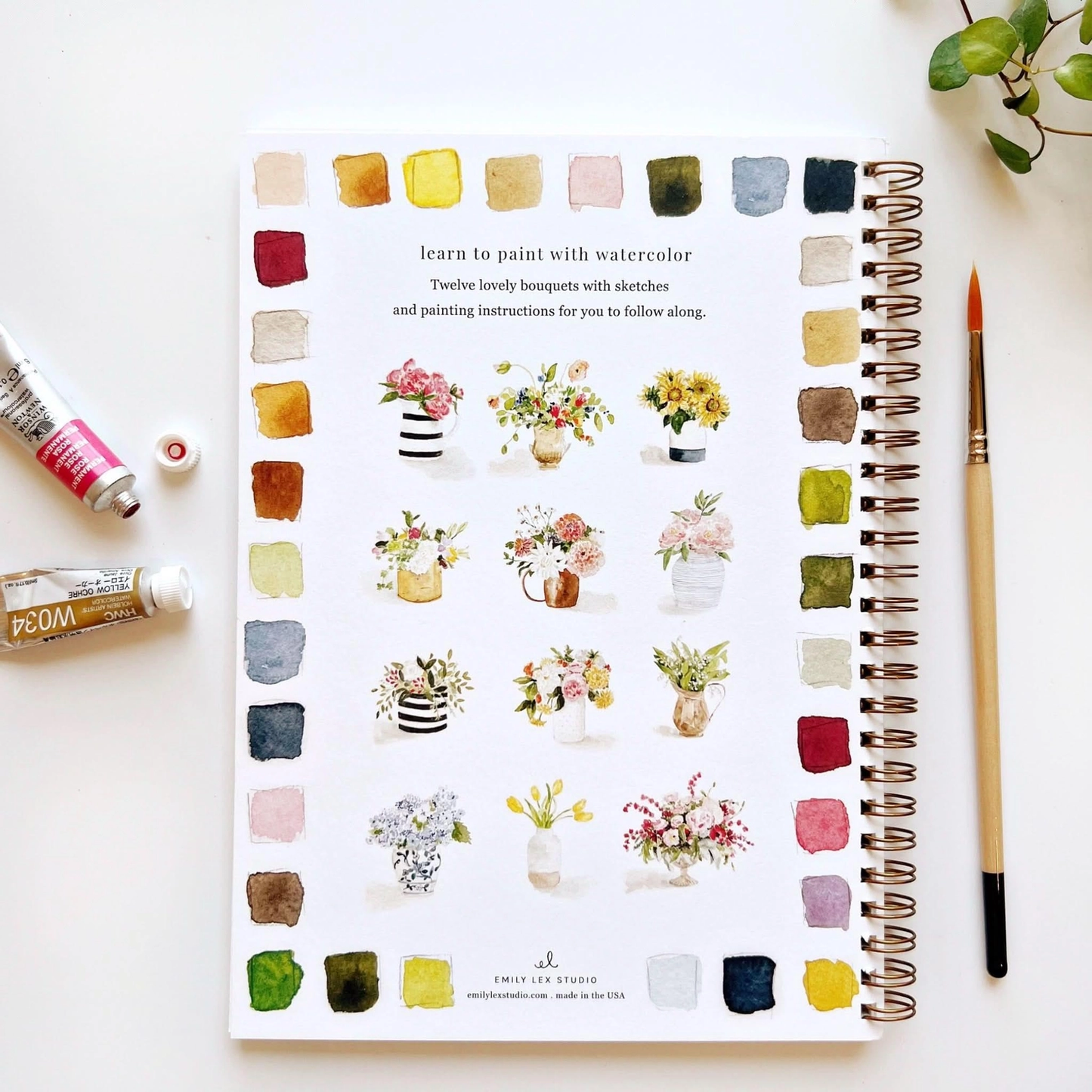 Emily Lex Studio - Watercolor Workbook - Bouquets