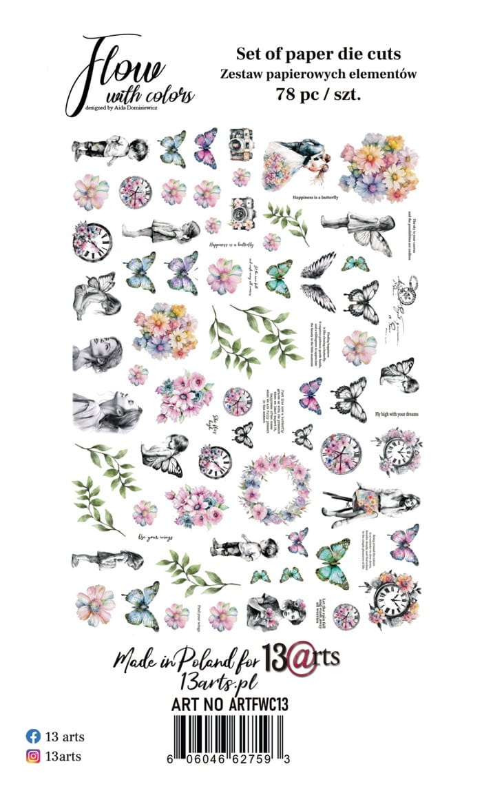 13Arts - Flow With Colors - Ephemera Pack