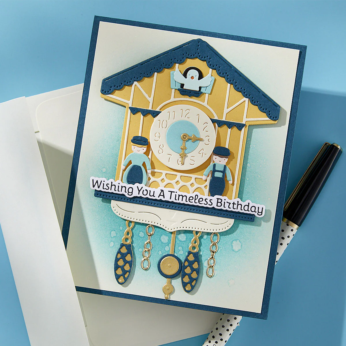 Spellbinders - BetterPress - Cuckoo Cottage Sentiments Press Plate & Die Bundle