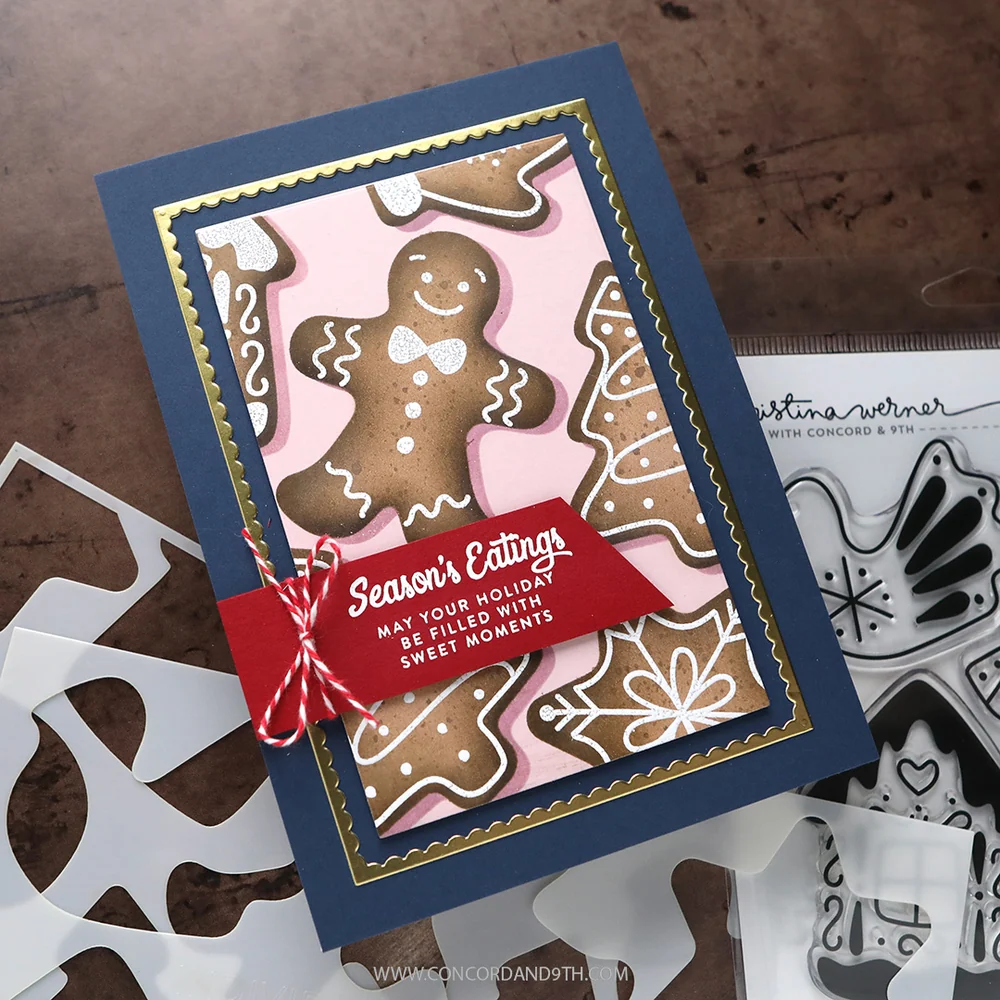 Concord & 9th - Gingerbread Cookies Stencil Set by Kristina Werner