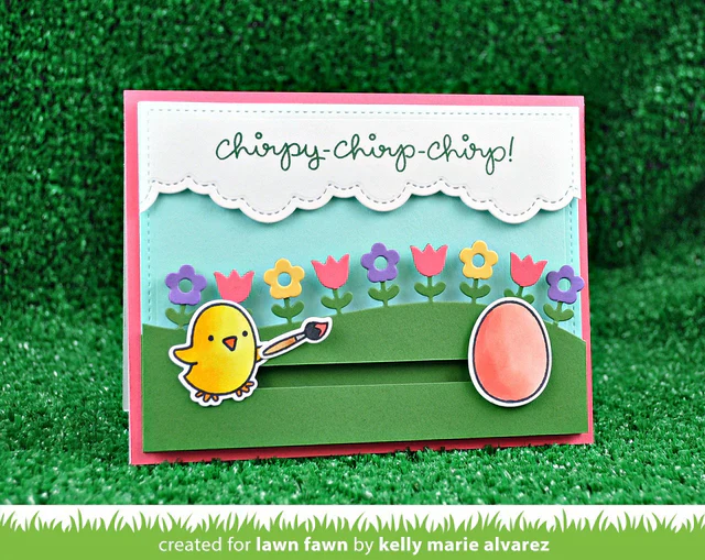 Lawn Fawn - Slide On Over Die Set