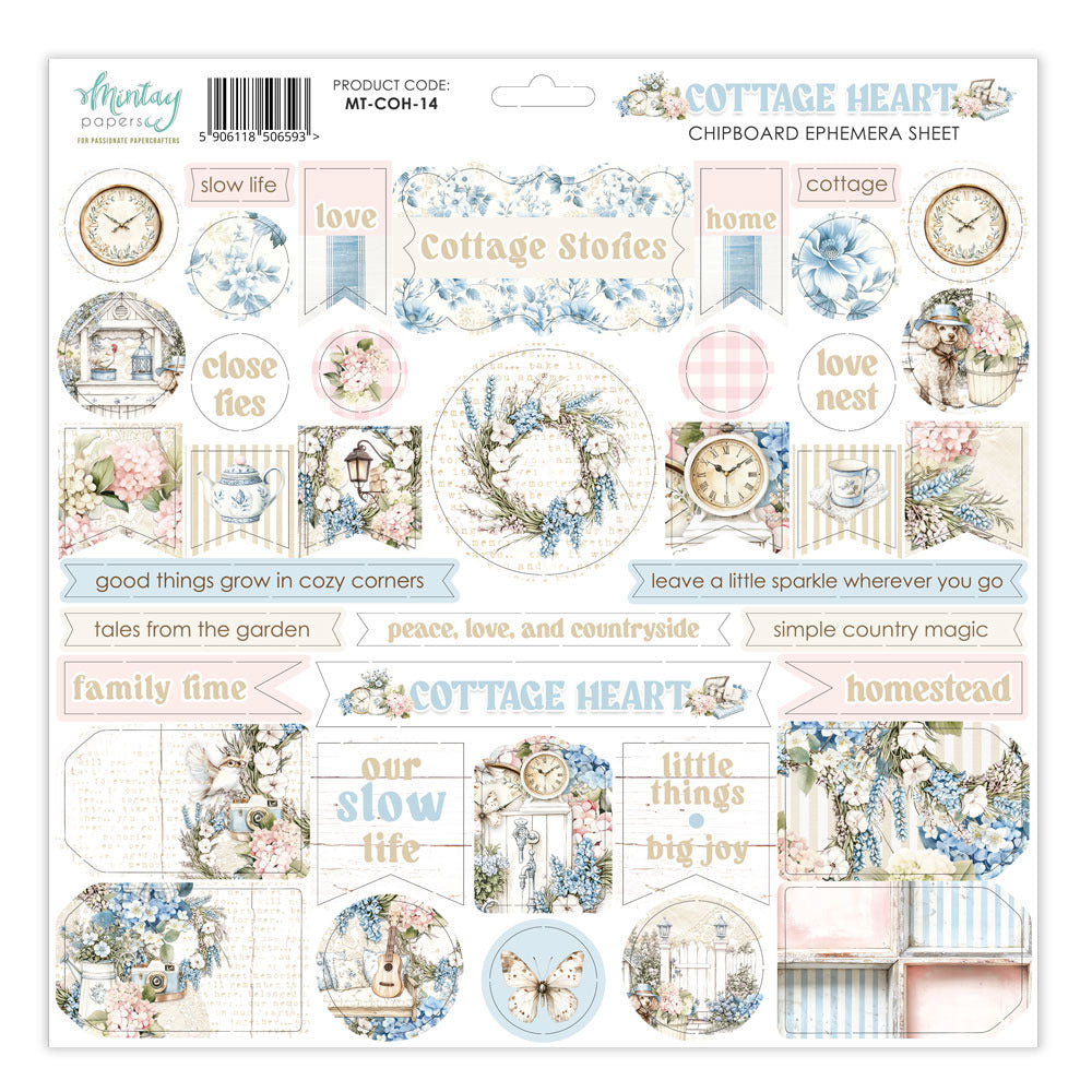 Mintay - Cottage Heart - Chipboard Ephemera
