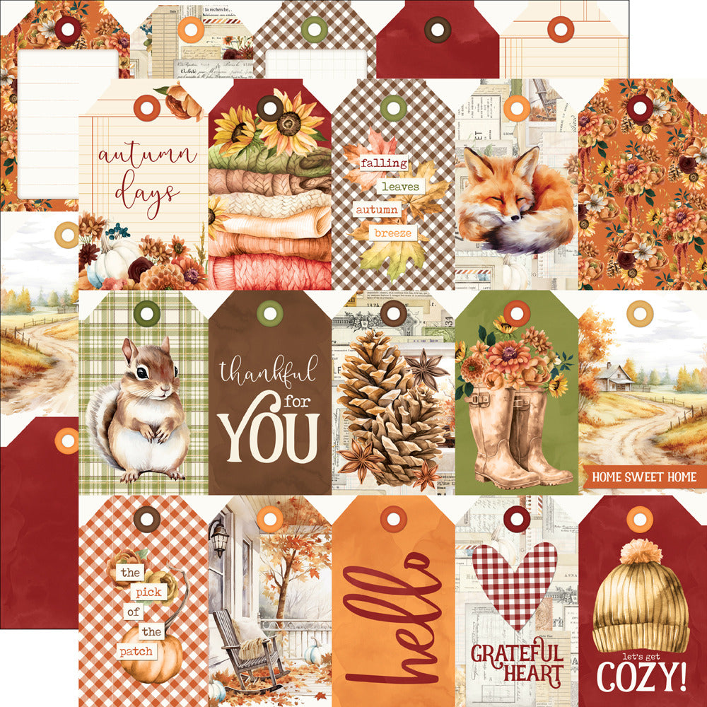 Simple Stories - Simple Vintage Autumn Breeze - Cardstock: Tag Elements