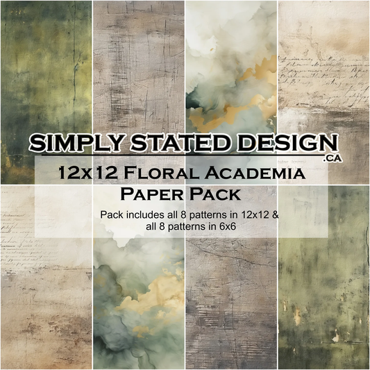 Simply Stated - Floral Academia - Paper Pack