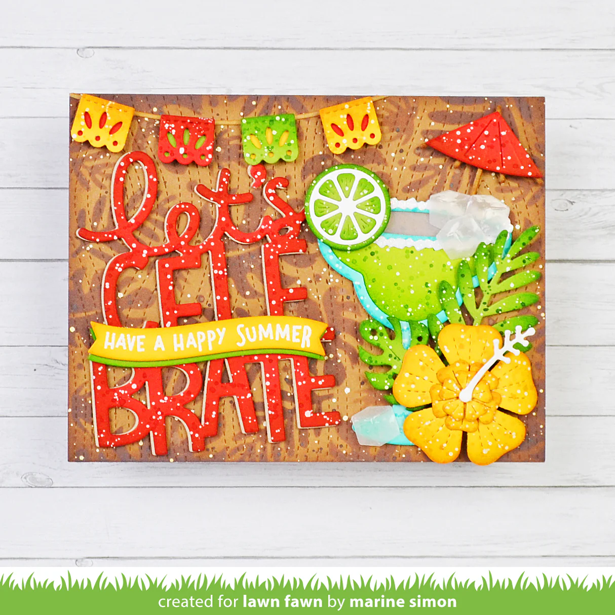 Lawn Fawn - Build-A-Drink Margarita Add-On Die Set