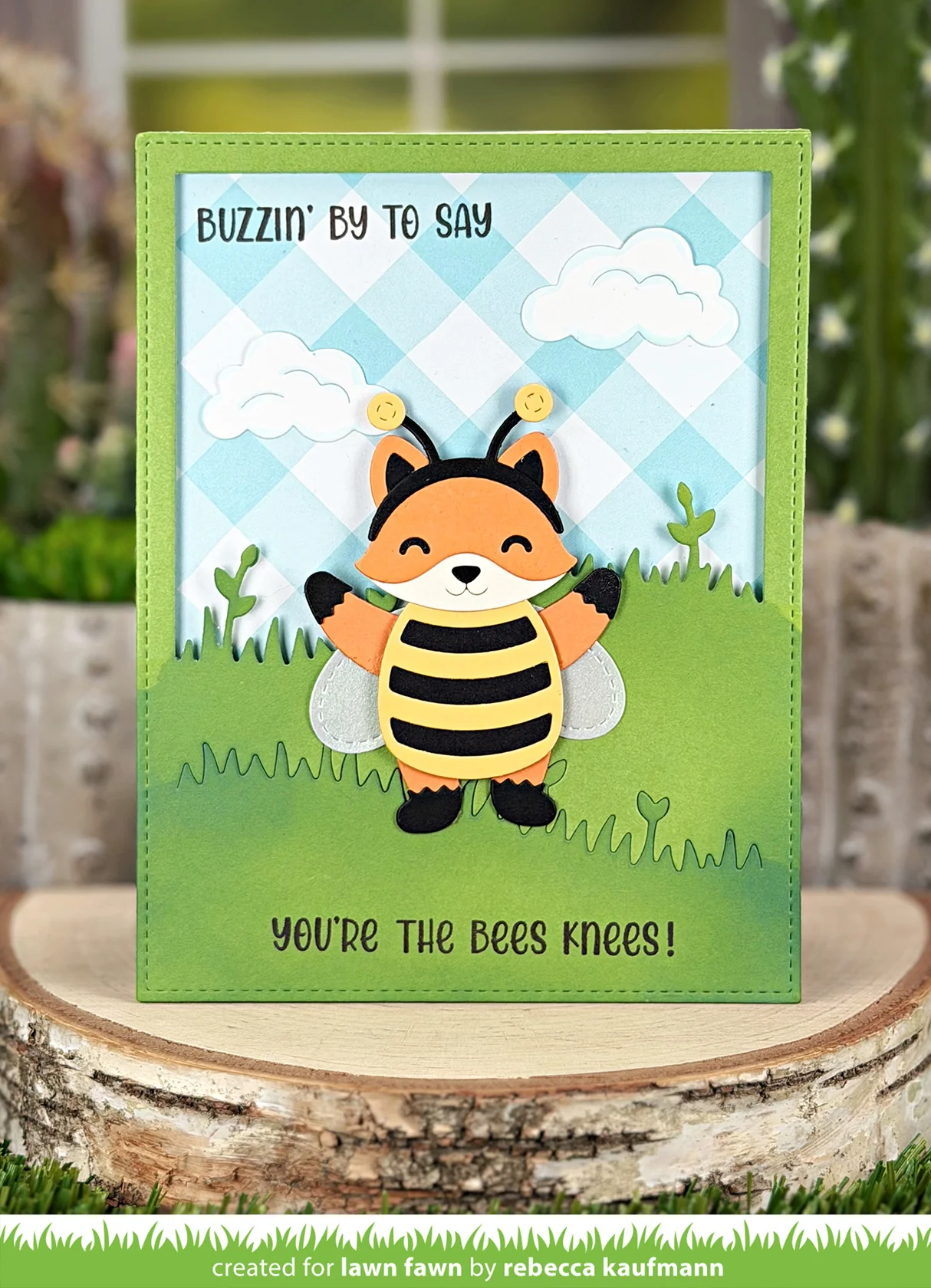 Lawn Fawn - Henry's Build-A-Sentiment: Honey Bee Stamp Set