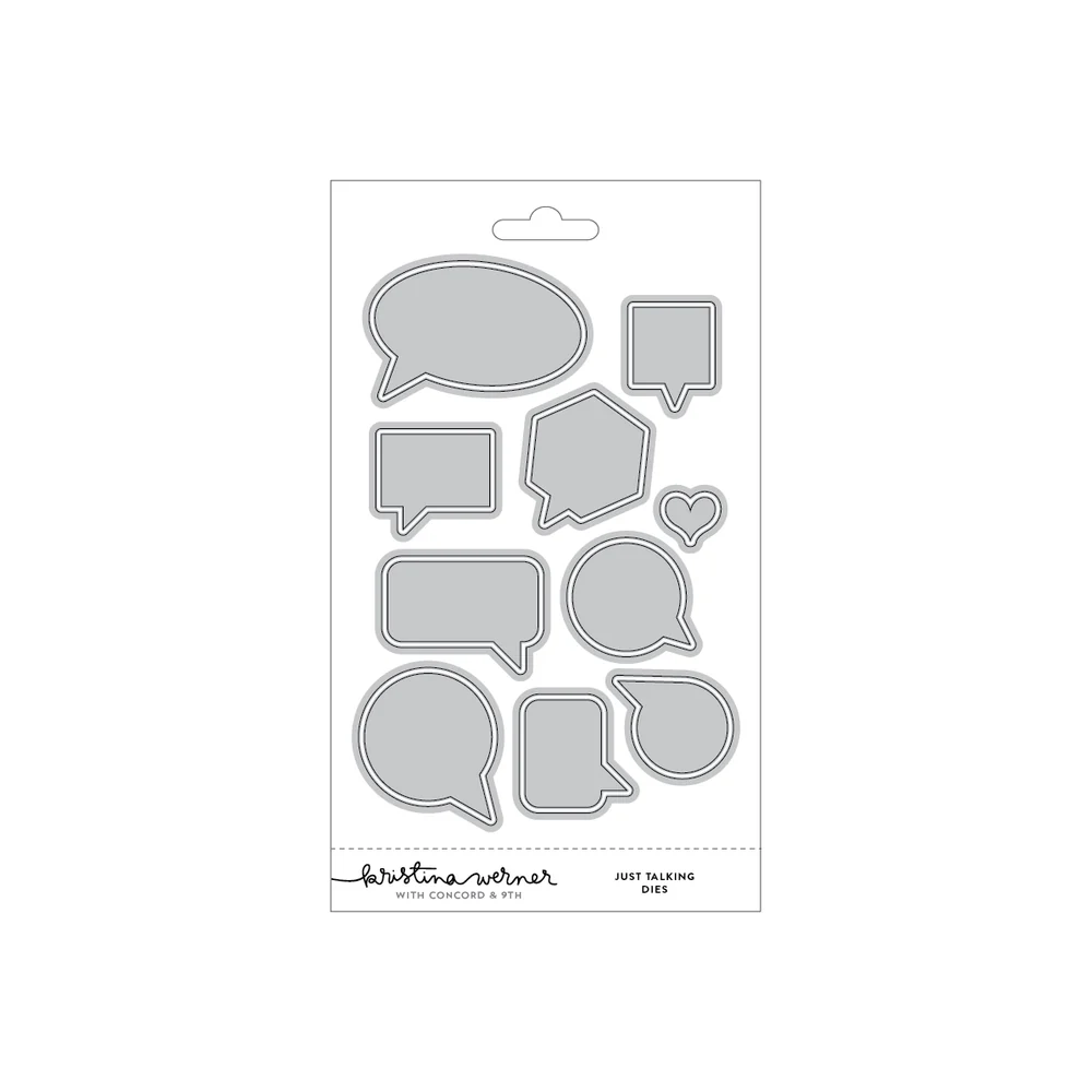 Concord & 9th - Just Talking Stamp & Die Bundle by Kristina Werner