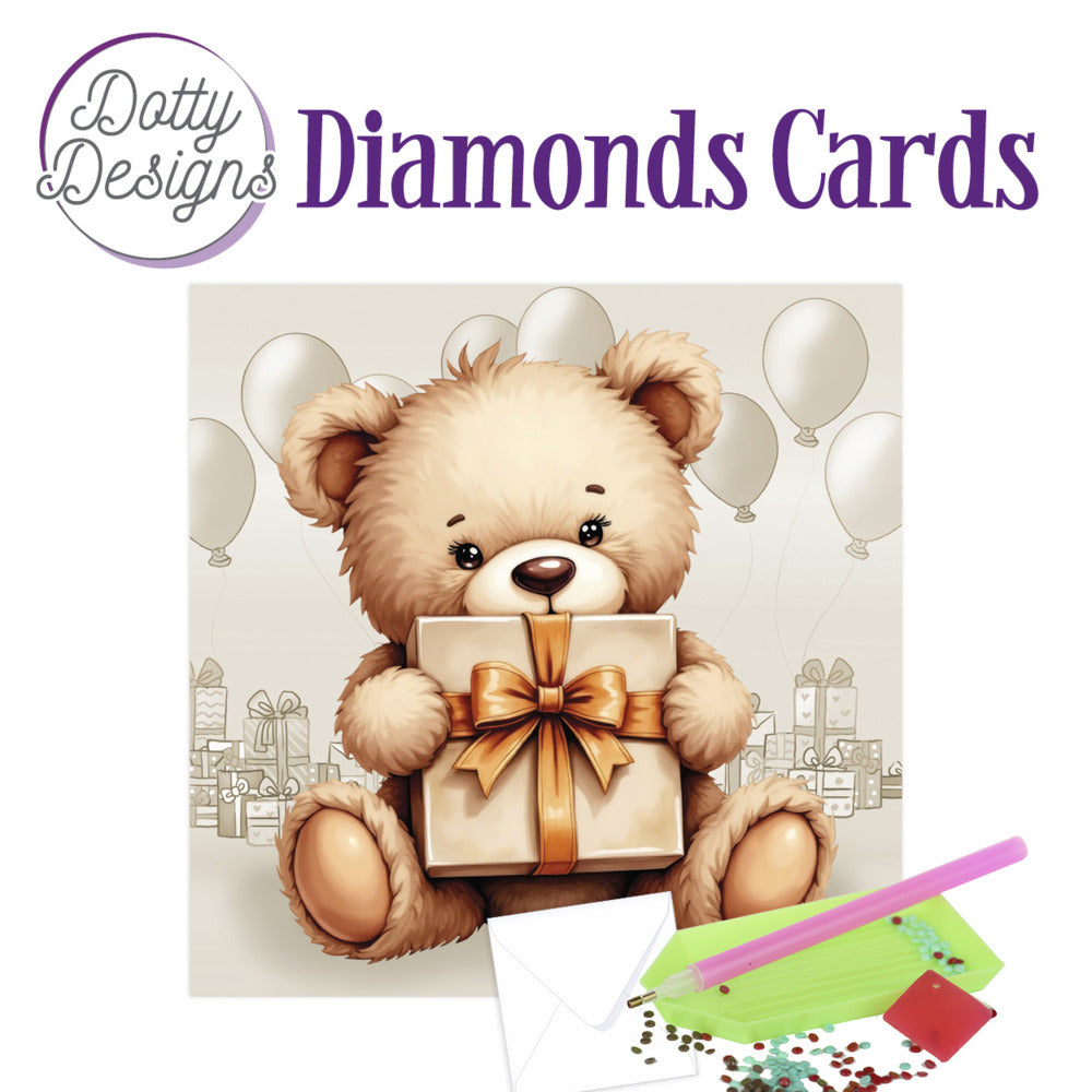 Dotty Designs - Diamond Cards - Teddy 1