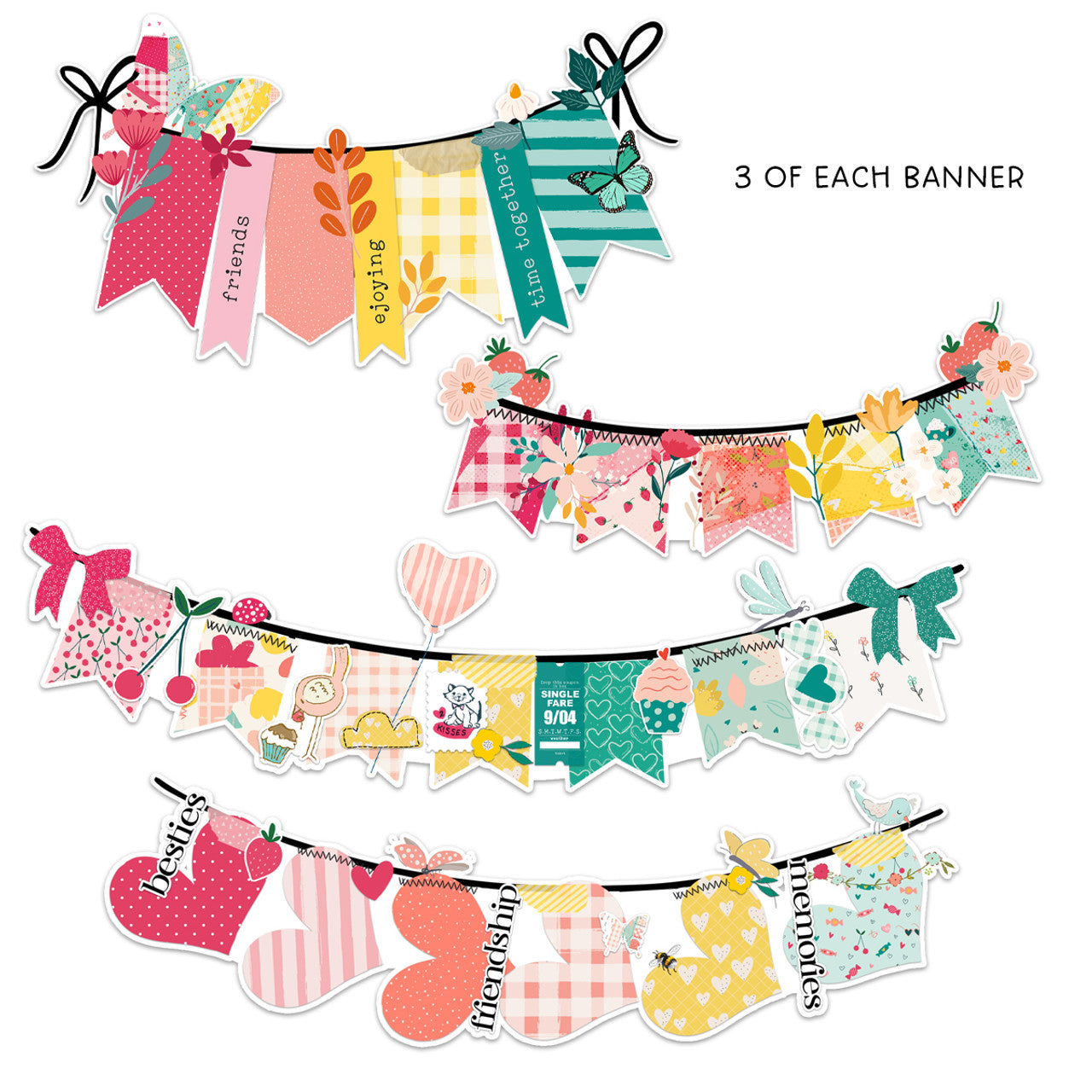 Pretty Little Studio - Love Is Kind - Be Mine Banners Ephemera