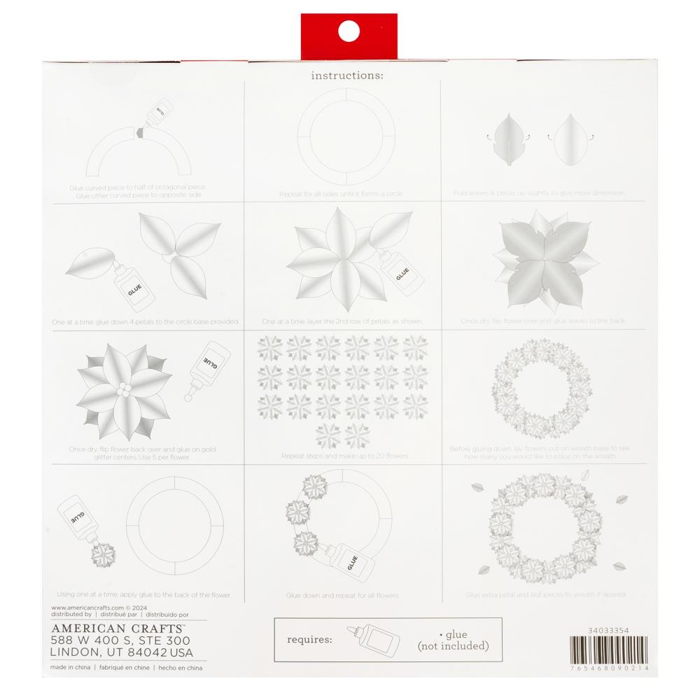 DCWV - Poinsettia Wreath