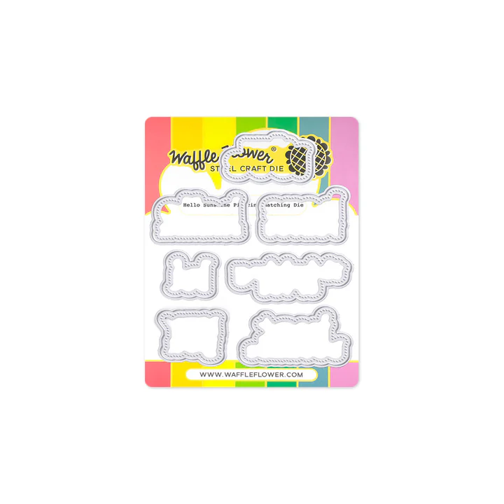 Waffle Flower - Hello Sunshine Sentiments Stamp & Die Bundle