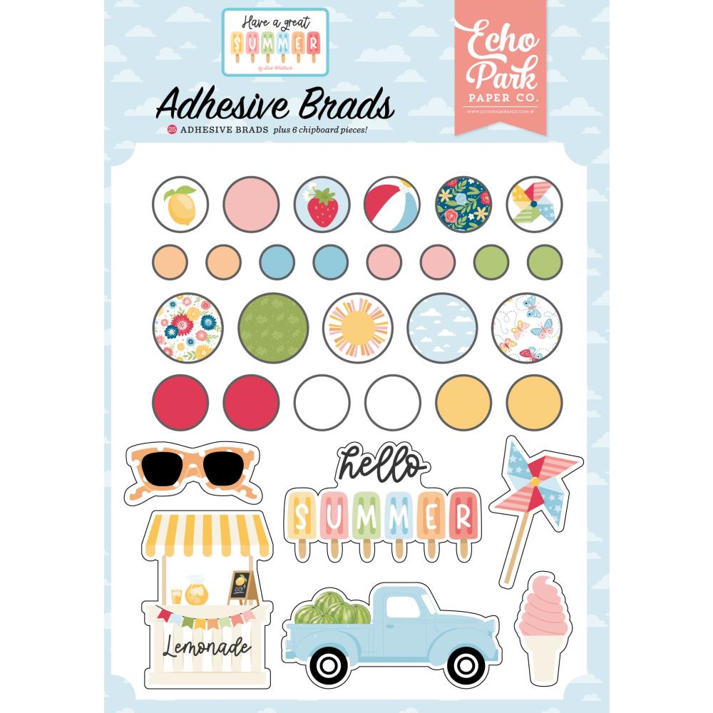 Echo Park - Have A Great Summer - Decorative Brads