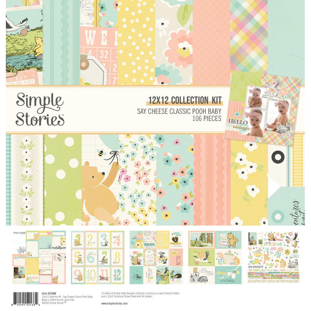 Simple Stories - Say Cheese Classic Pooh Baby - Collection Kit