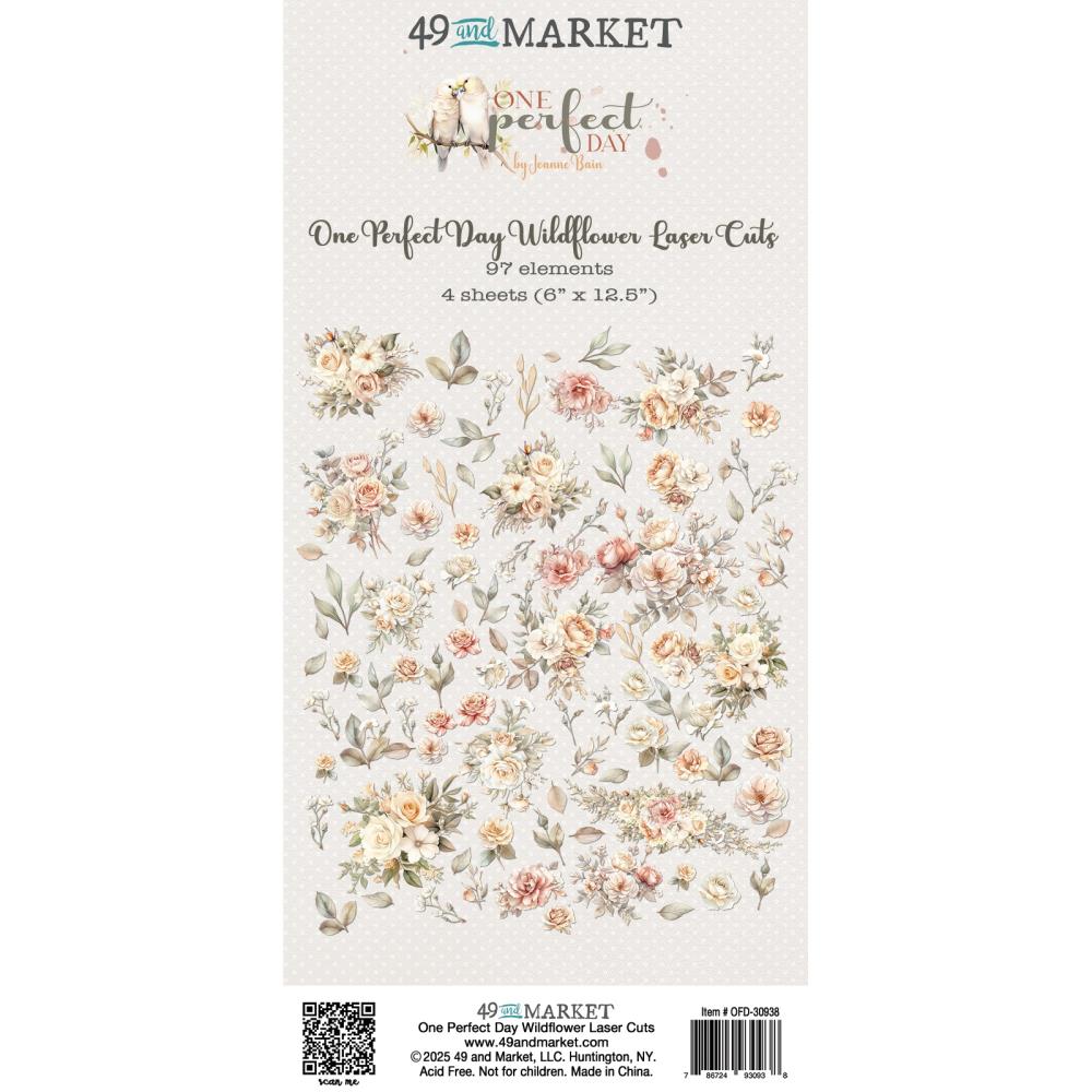 49 and Market - One Perfect Day - Wildflower Laser Cut Elements