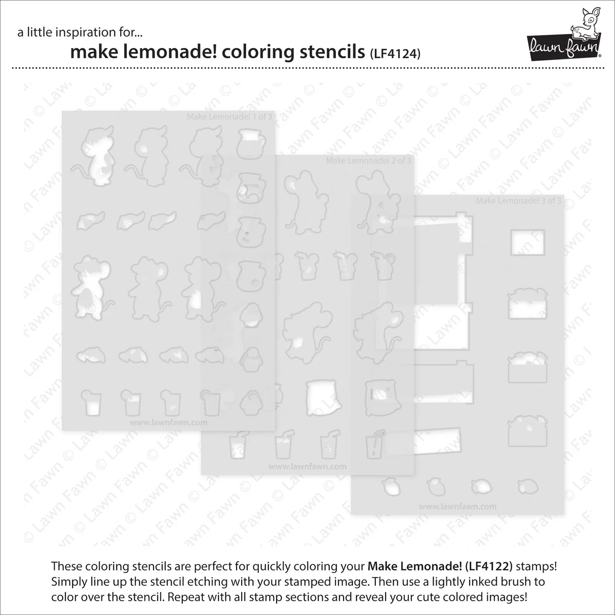 Lawn Fawn - Make Lemonade! Stamp, Stencil & Die Bundle