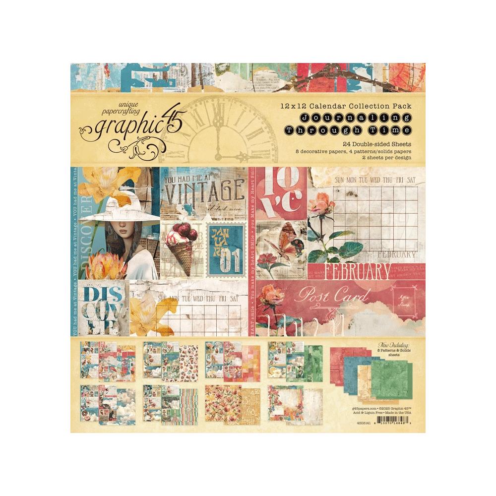 Graphic 45 - Journaling Through Time - 12x12 Collections Pack