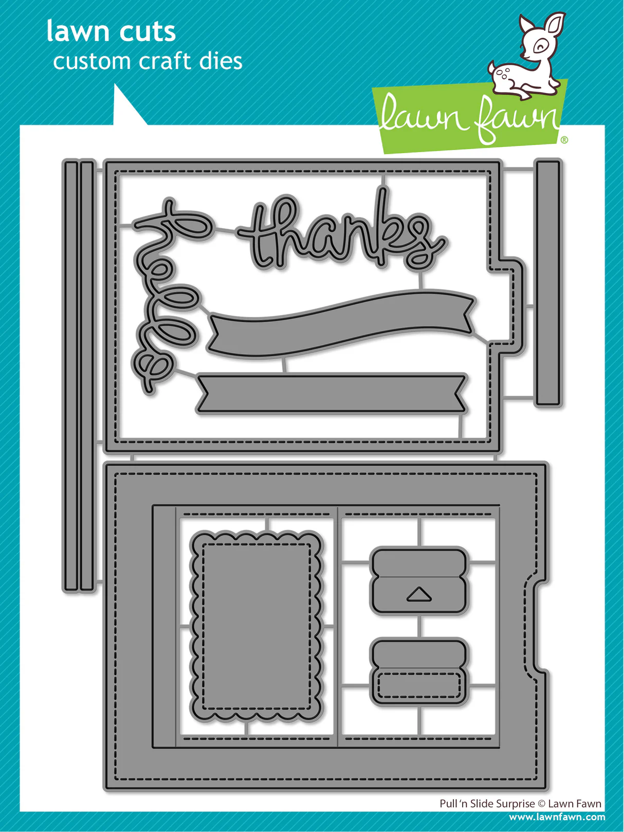 Lawn Fawn - Pull 'n Slide Surprise Die Set