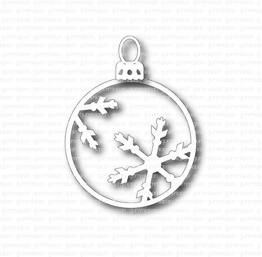 Gummiapan - Christmas Ornament with Snow Flakes Die Set
