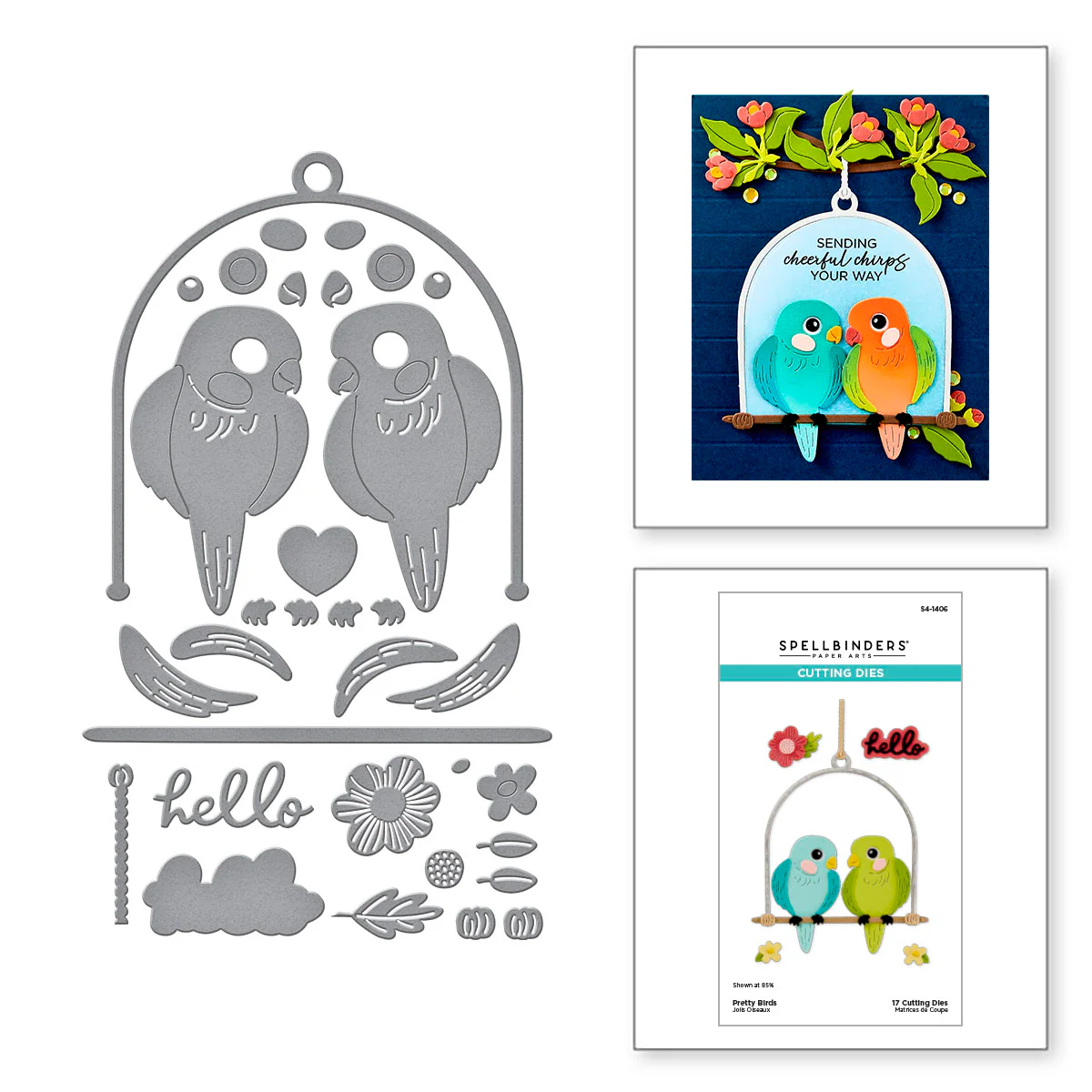 Spellbinders - Pretty Birds Die Set