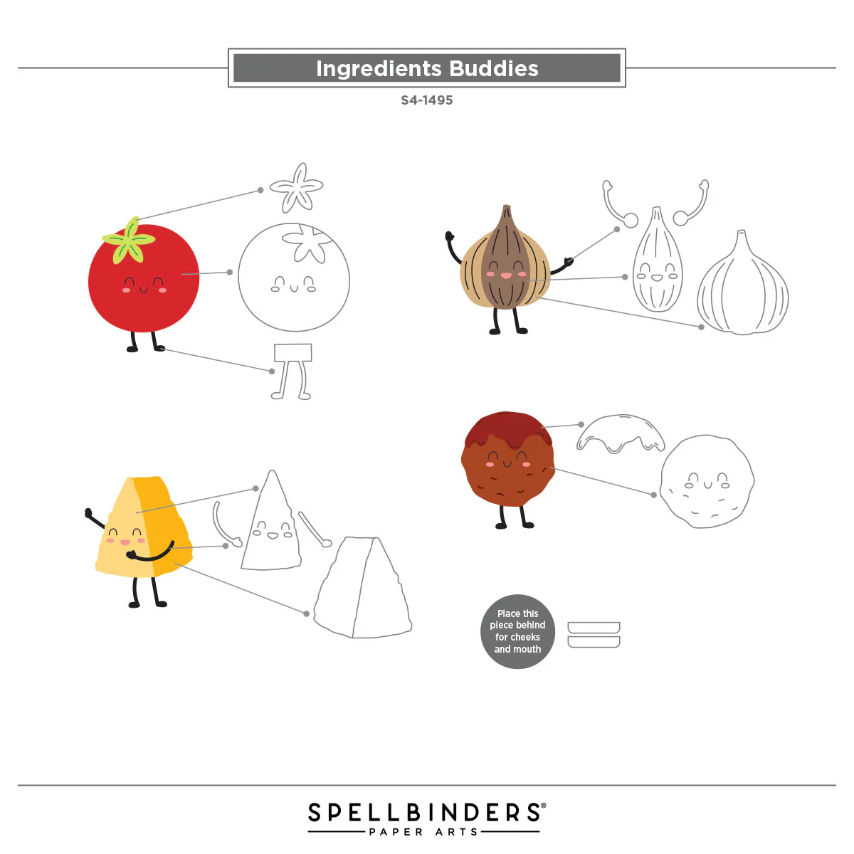 Spellbinders - Ingredients Buddies Die Set