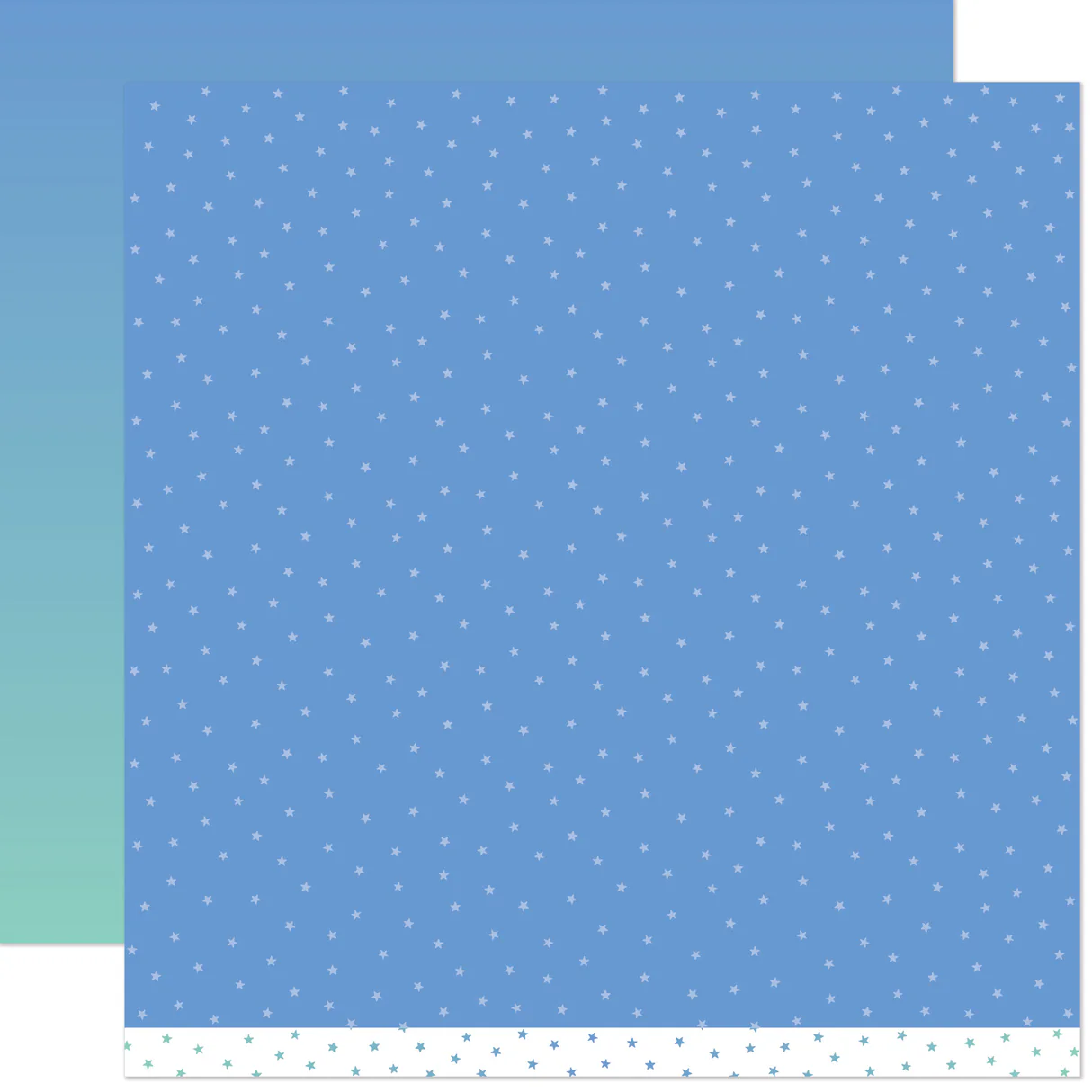 Lawn Fawn - Gleeful Gradients - Midday Skies Cardstock