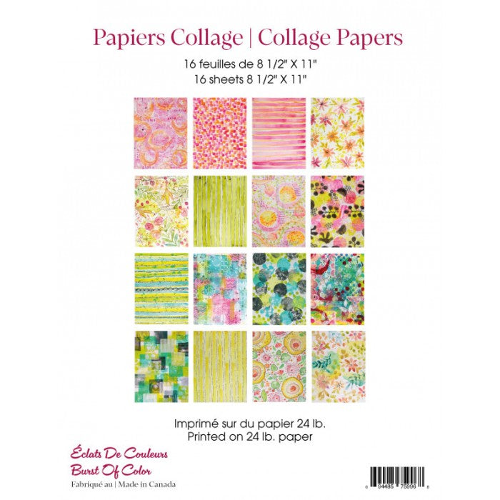 RonRon Designs - Collage Papers - Burst of Color