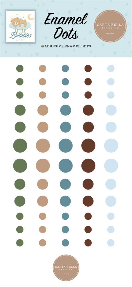 Carta Bella - Little Lullabies Baby Boy - Enamel Dots