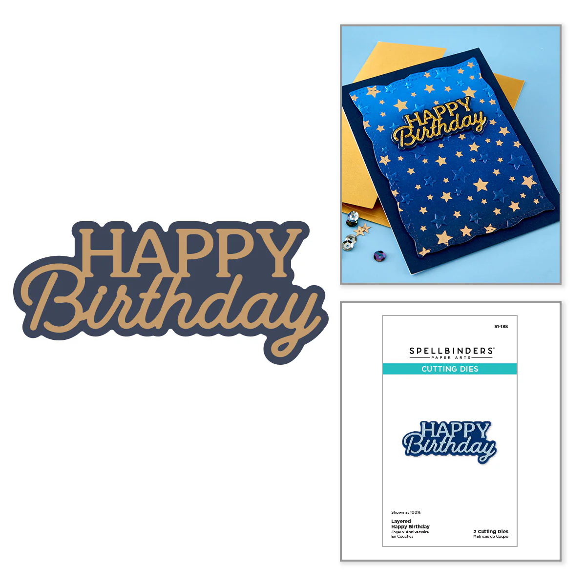 Spellbinders - Happy Birthday Die Set
