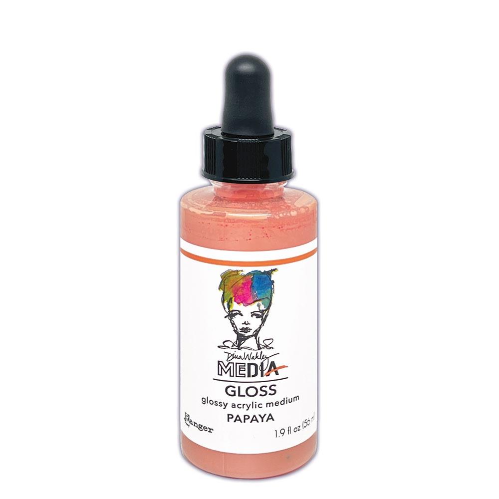 Dina Wakley - Glossy Acrylic Medium - Papaya