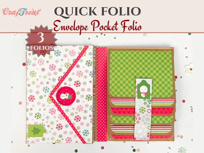 CrafTreat - Blank Quick Folio - Envelope Pocket 3 in 1