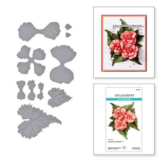 Spellbinders - Begonia and Ladybugs Die Set