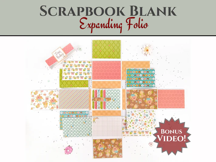 CrafTreat - Blank Precut Album Base - Expanding Foilo: White