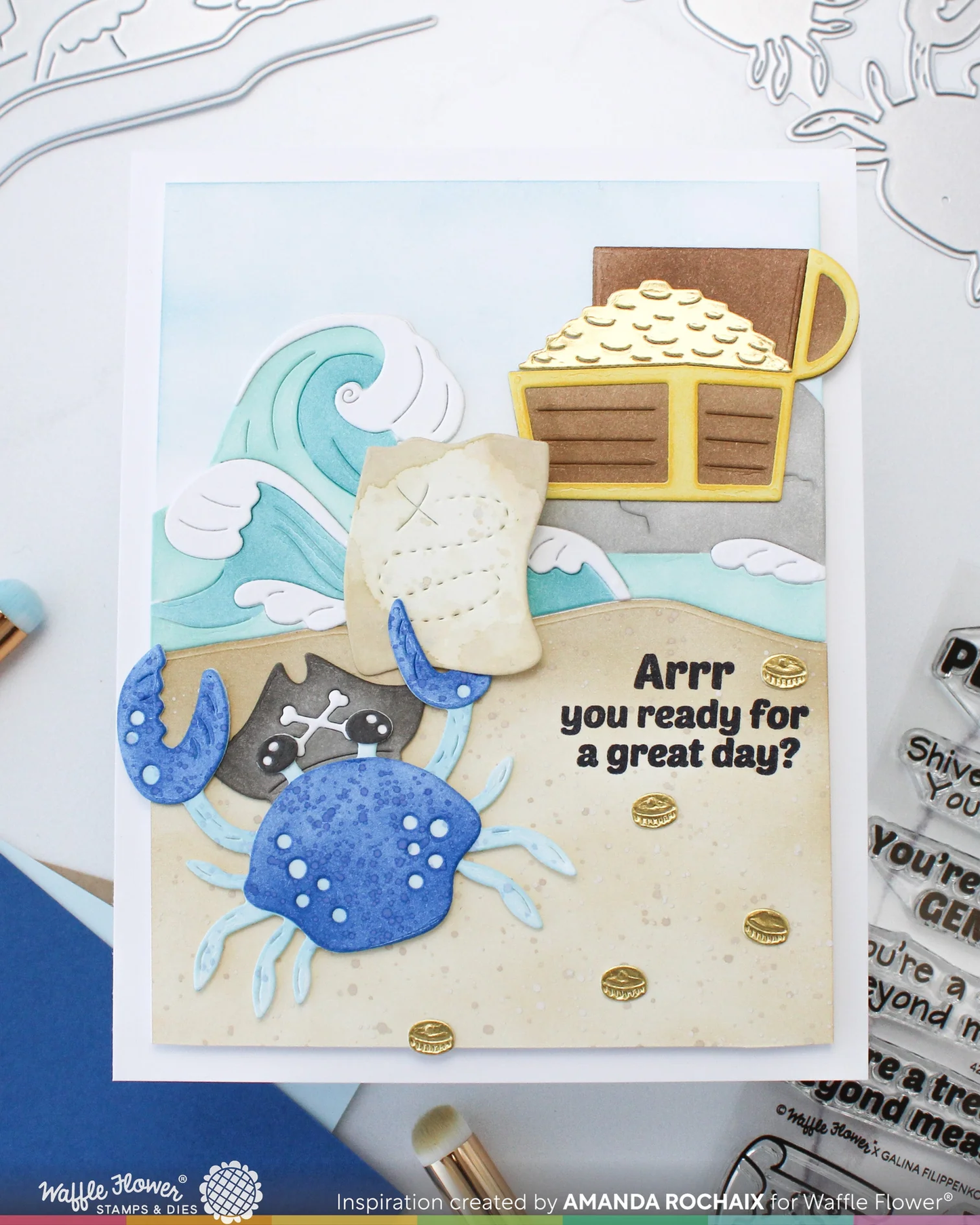 Waffle Flower - Happy Crabs Die Set