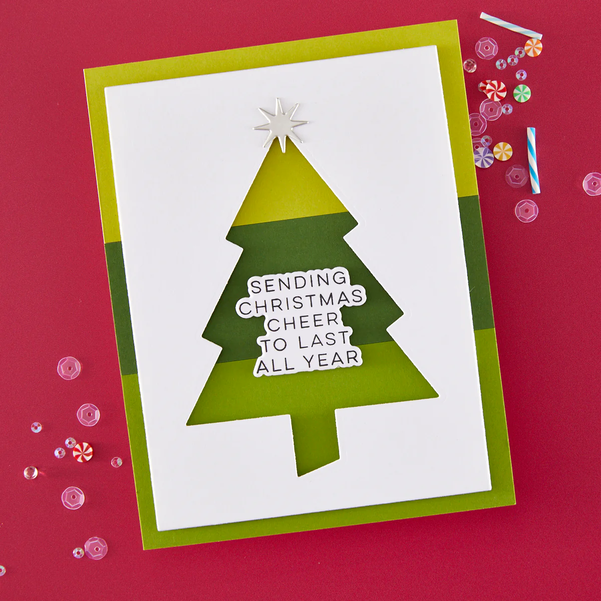 Hero Arts - Festive Tree Die & Stencil Bundle