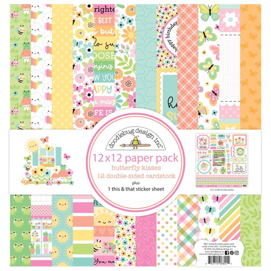 Doodlebug - Butterfly Kisses - Paper Pack