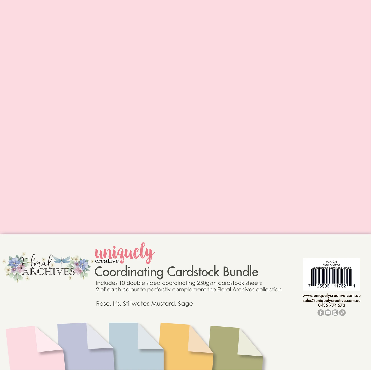 Uniquely Creative - Floral Archives - Coordinating Cardstock Bundle