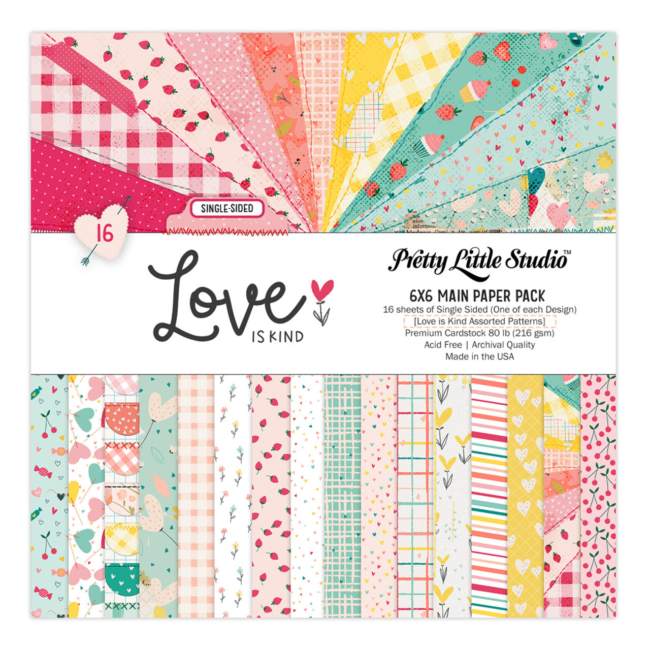 Pretty Little Studio - Love Is Kind - Main Paper Pack: 6x6