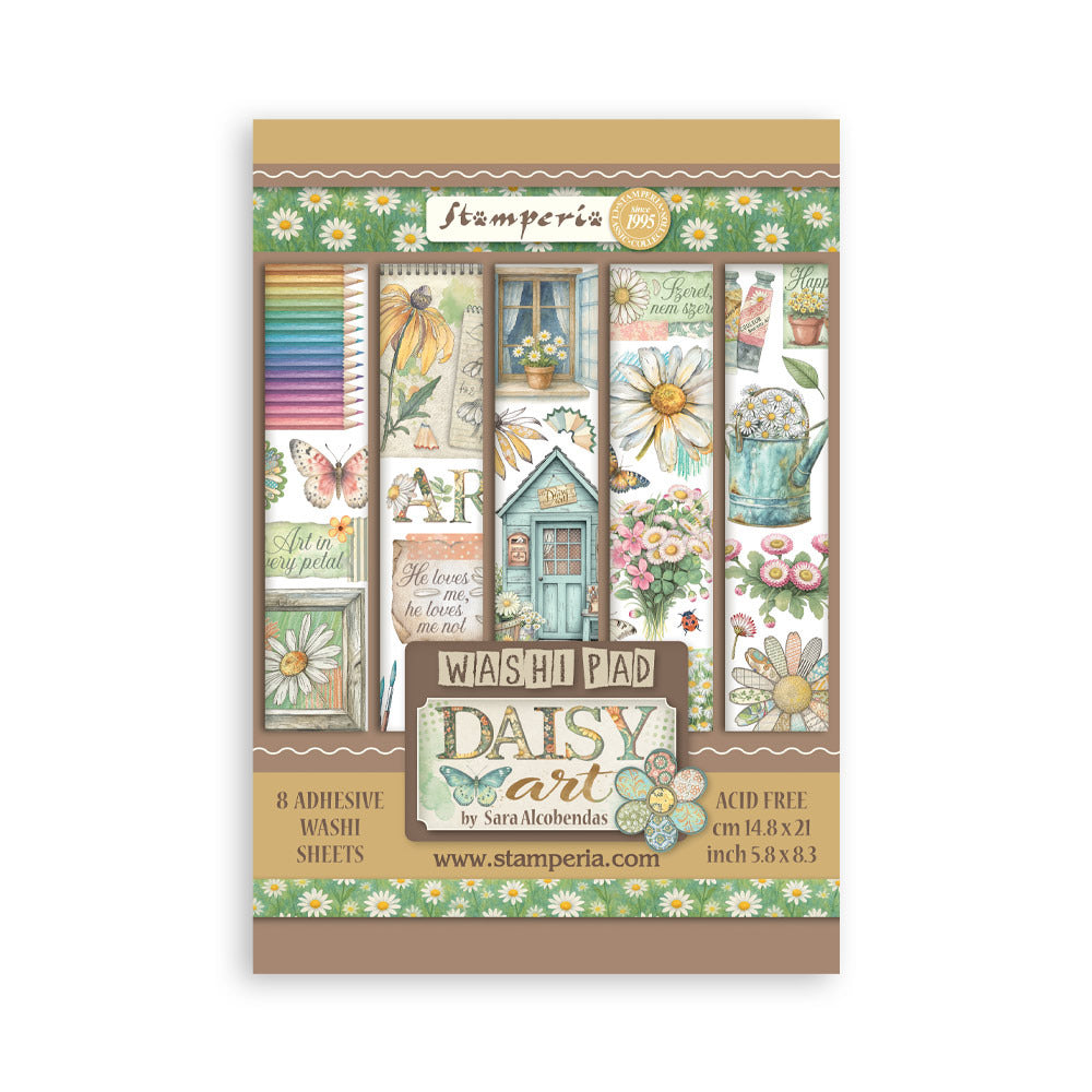 Stamperia - Daisy Art - A5 Washi Pad