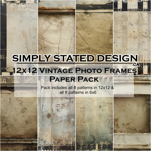 Simply Stated - Vintage Photo Frames - Paper Pack