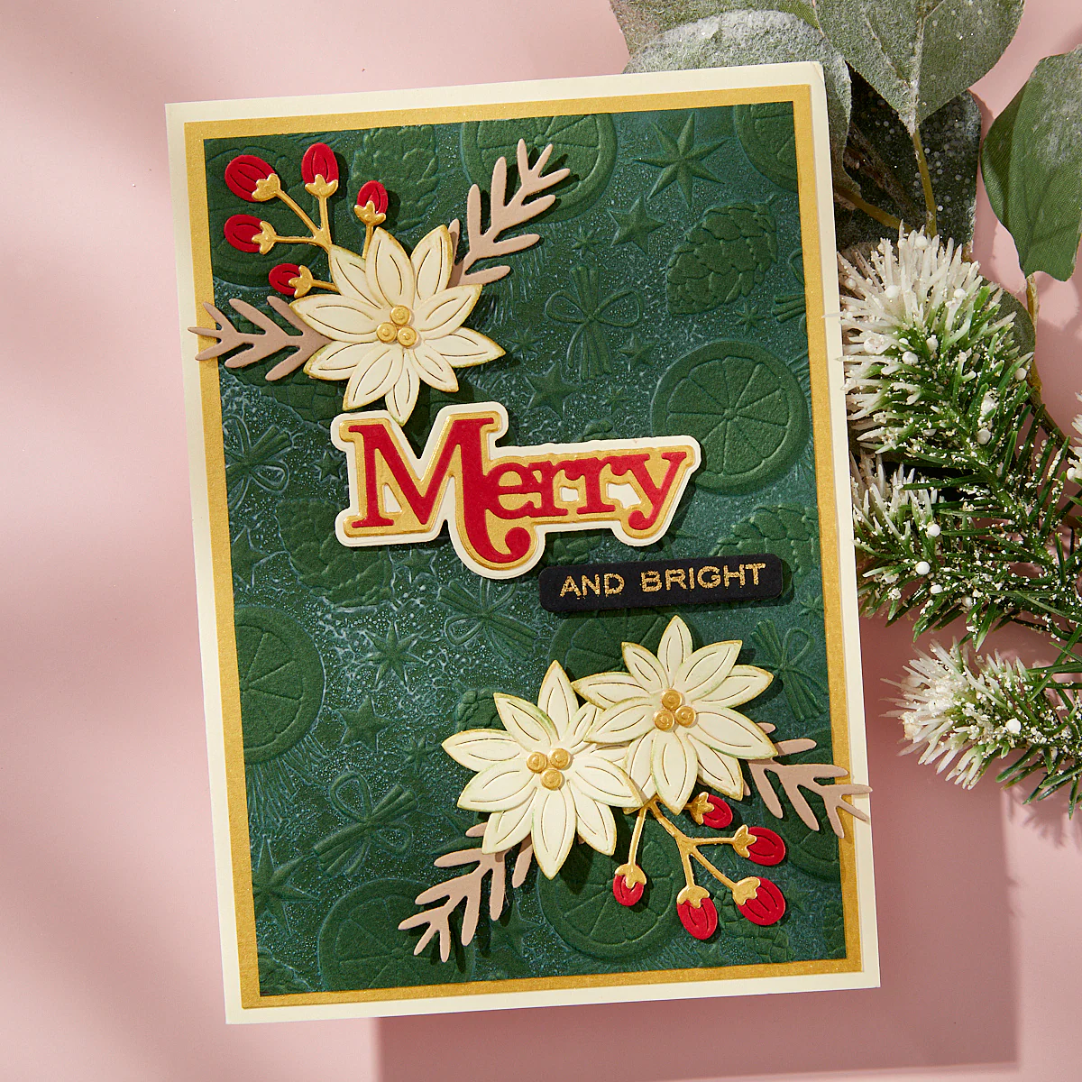 Spellbinders - Merry Sentiments Stamp & Die Bundle by Lisa Horton