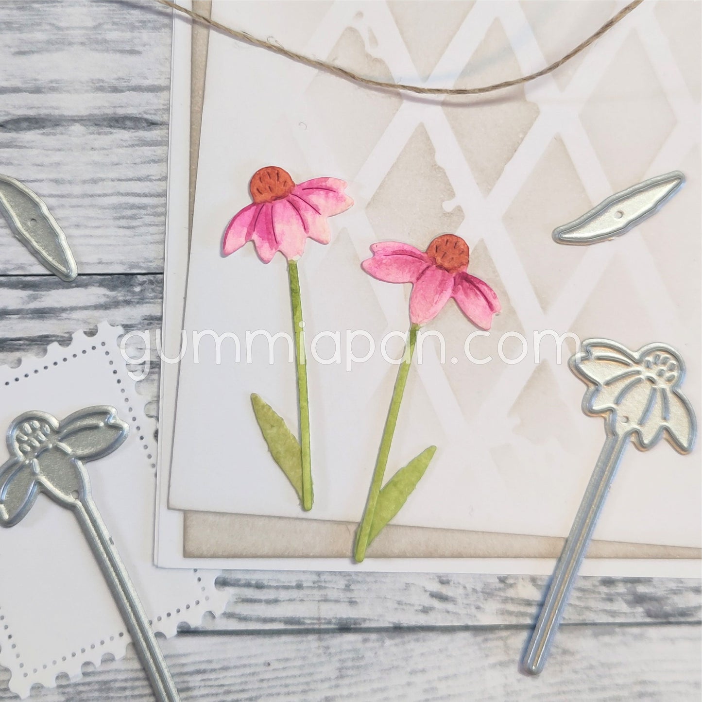 Gummiapan - Small Coneflowers Die Set