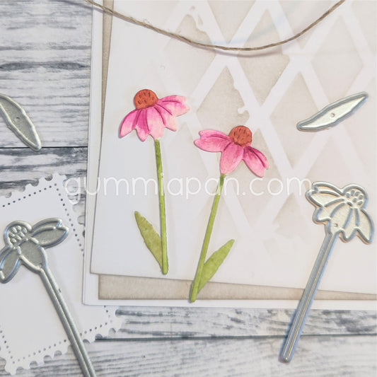 Gummiapan - Small Coneflowers Die Set
