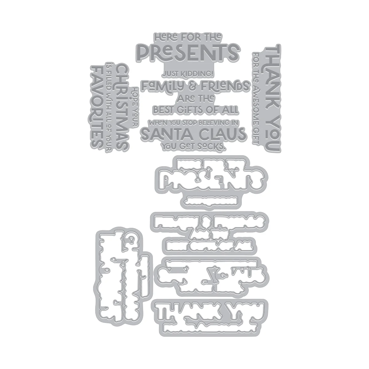 Hero Arts - Here For The Presents Letterpress + Foil & Placement Guide