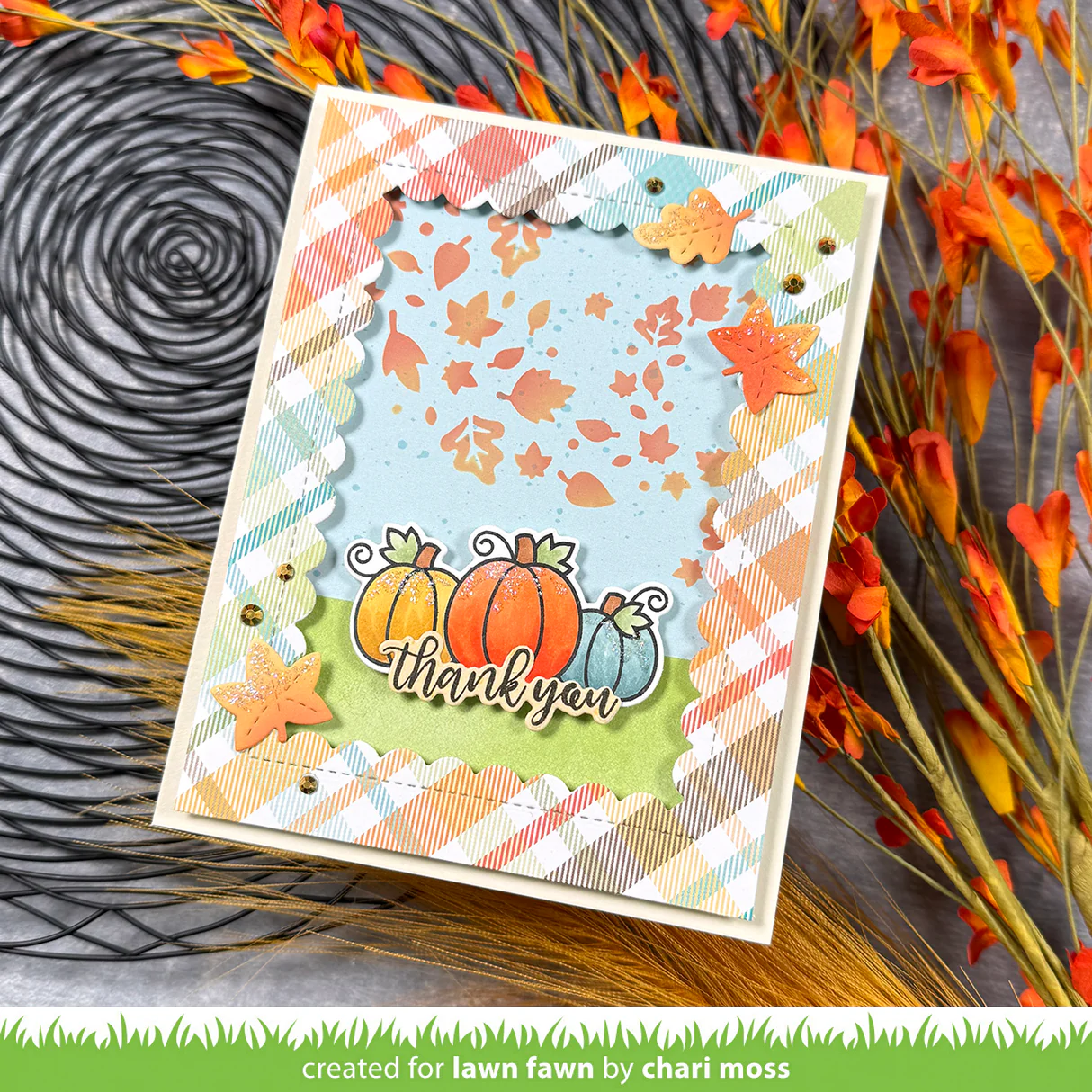 Lawn Fawn - Autumn Breeze Stencil