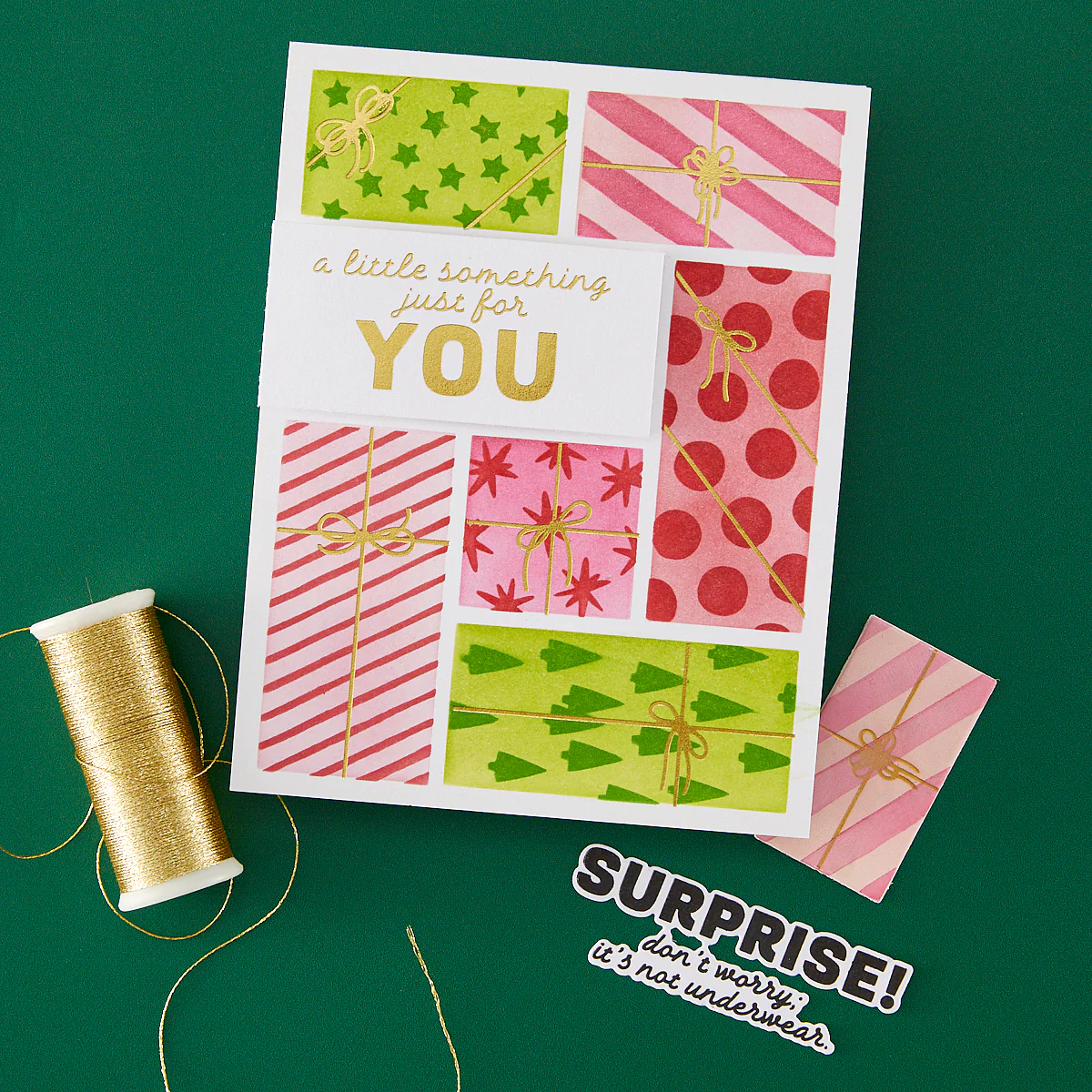 Hero Arts - Wrap It Up Letterpress + Foil & Placement Guide