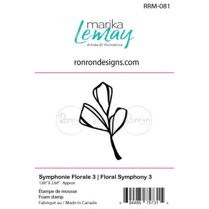 RonRon Designs - Foam Stamp - Floral Symphony 3