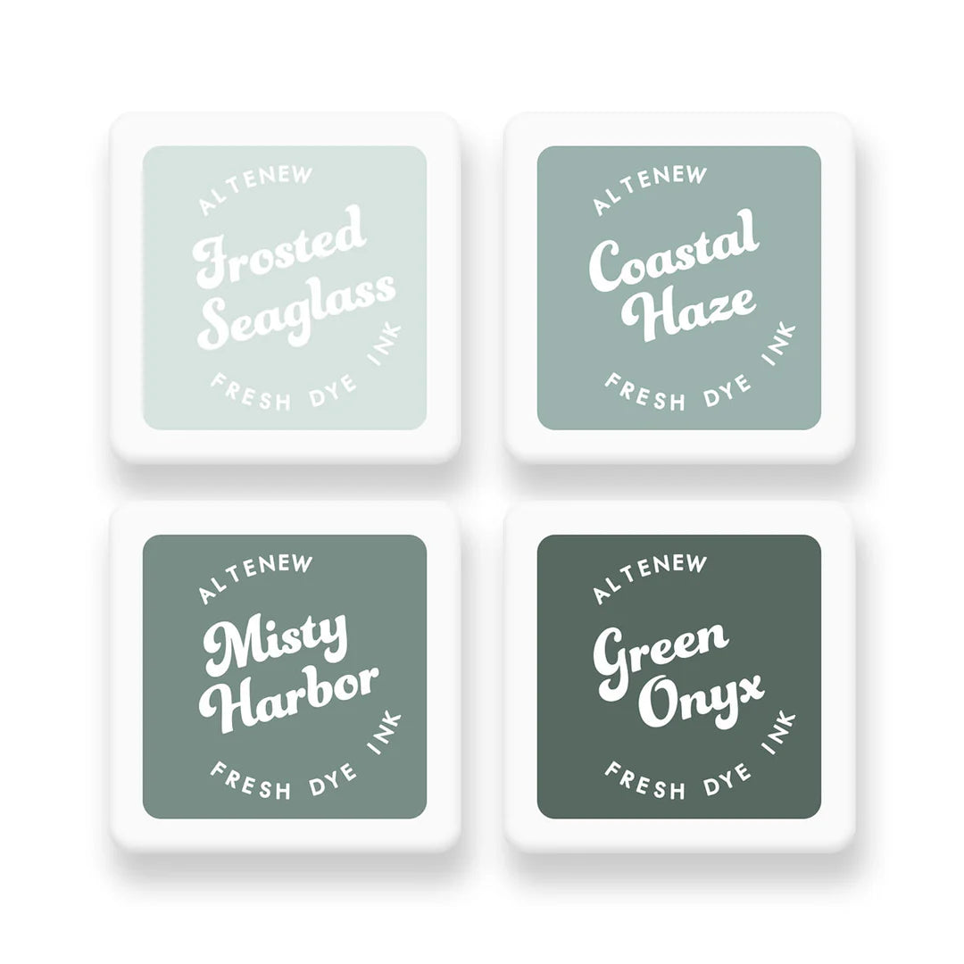 Altenew - Fresh Dye Ink Mini Cube Set - Coastal Mist