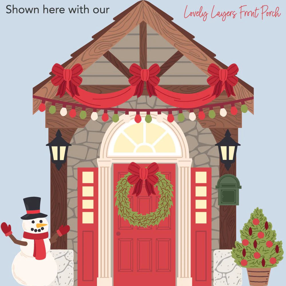 Honey Bee - Lovely Layers: Front Porch Holiday Add-On Die Set
