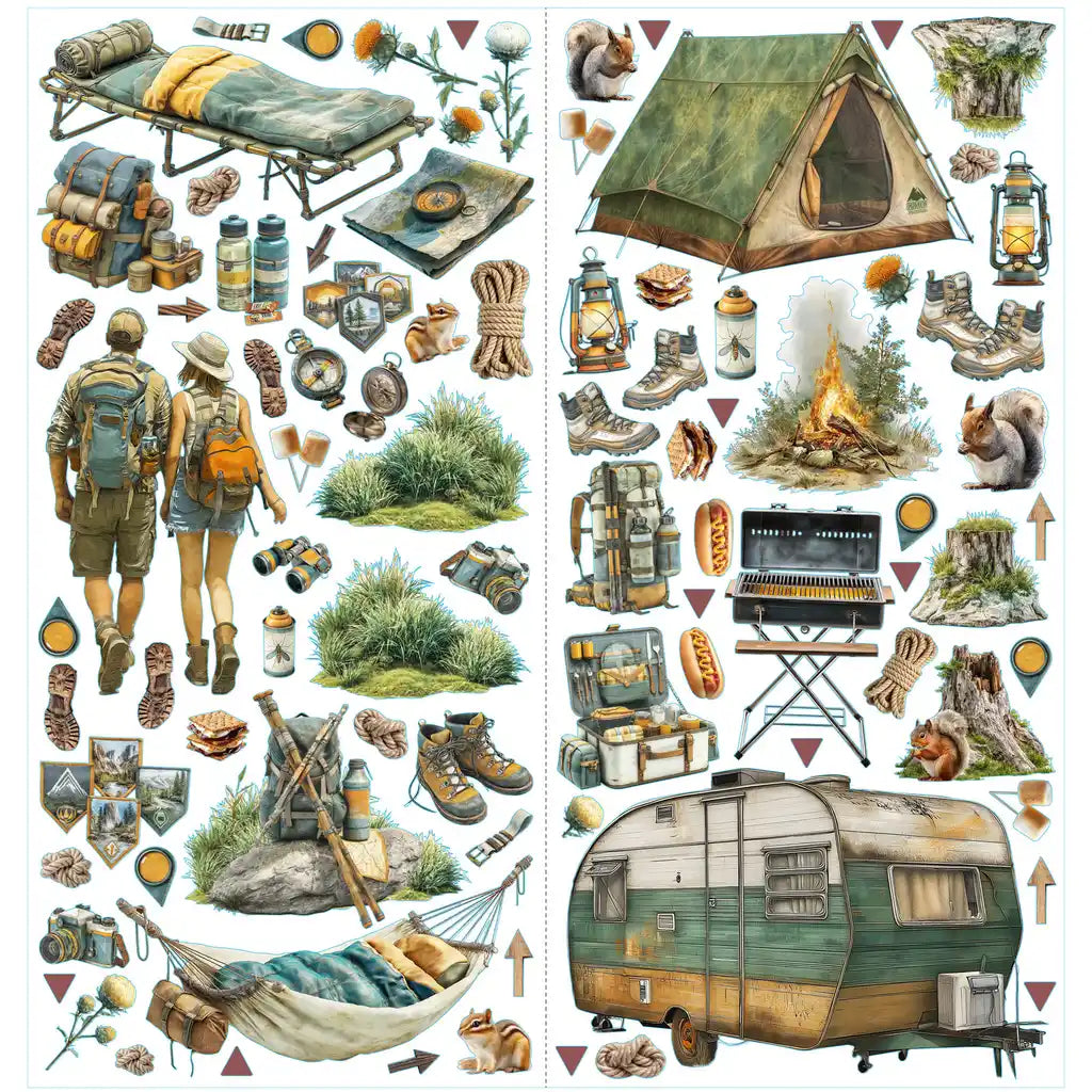 49 & Market - Campfire Memories - Laser Cuts: Camping Elements